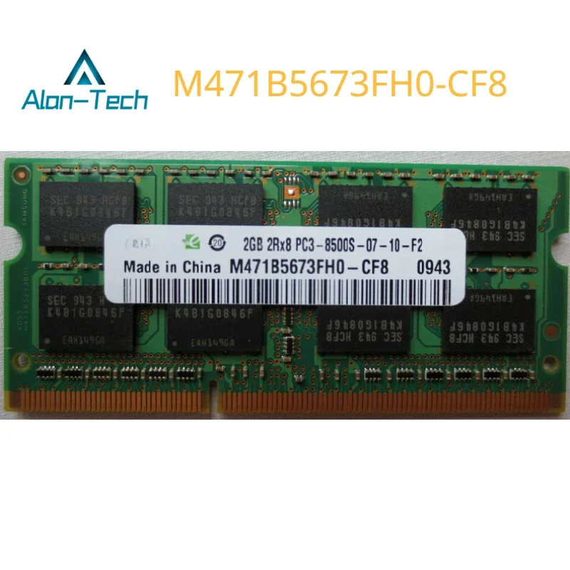 

New For Samsung 2GB 2RX8 PC3-8500S-07-10-F2 M471B5673FH0-CF8 Original Memory