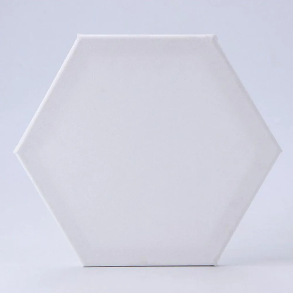 

4Pcs Hexagonal Shape Oil Painting Board Resistance Beginner Art Panels Blank Drawing Oil Painting Board