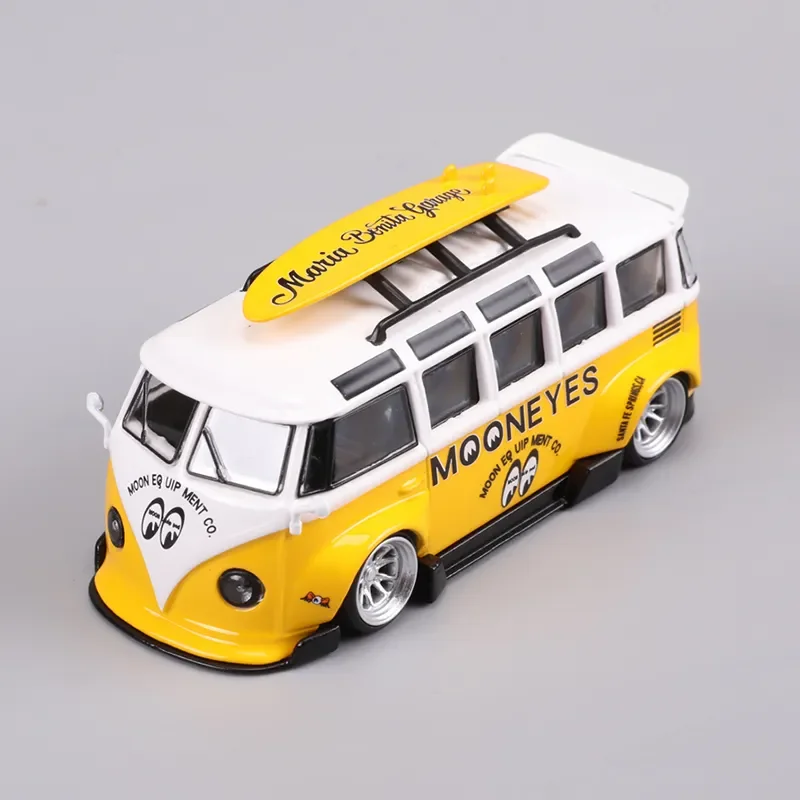 LF 1/64 RWB T1 BUS Simulation Die casting Alloy Car Model Crafts Decoration Collection Toy Tools Gift