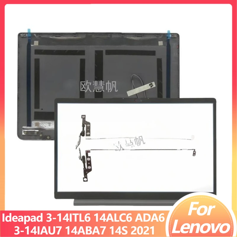 

M New Replace Cover for Lenovo Ideapad 3-14ITL6 14ALC6 14ADA6 3 14IAU7 14ABA7 14S 2021 LCD Back Cover Front Bezel Hinges