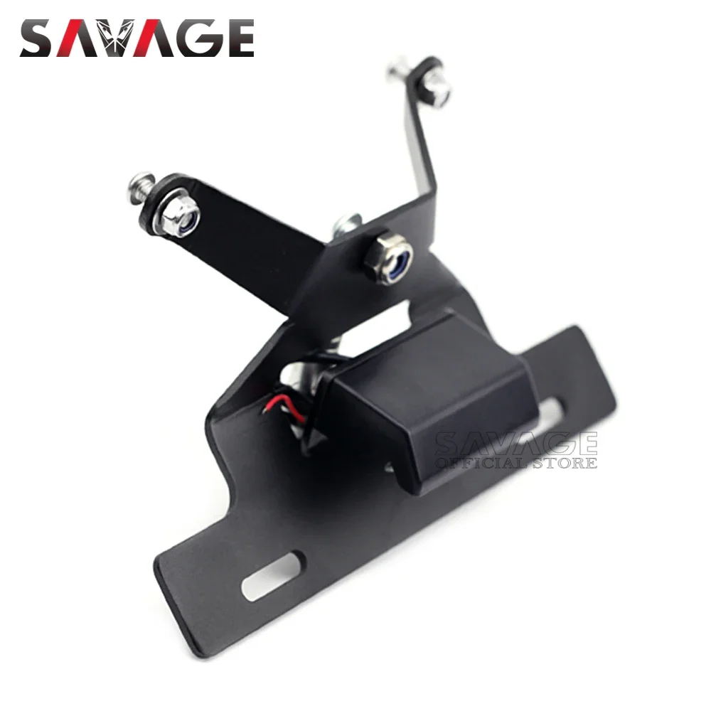 Soporte para matrícula, luz LED para Harley Fat Boy 114 107 2018-2024, guardabarros limpio trasero para motocicleta, eliminador, soporte trasero