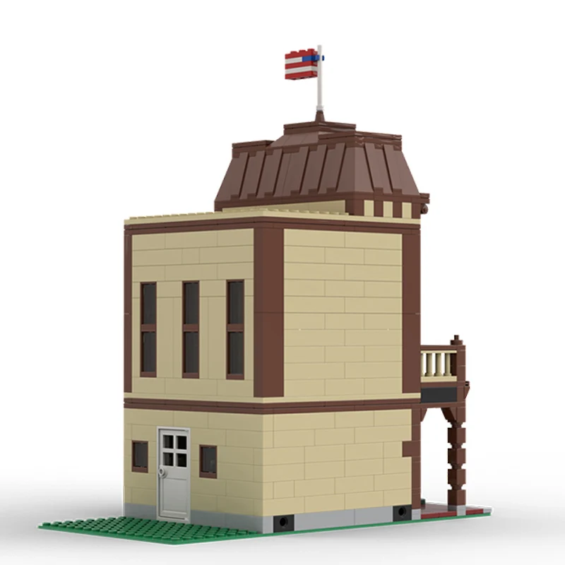 City Street View Model MOC Building Bricks Magical House Architecture Modular Technology Gift Holiday Assemble Children Toy Suit