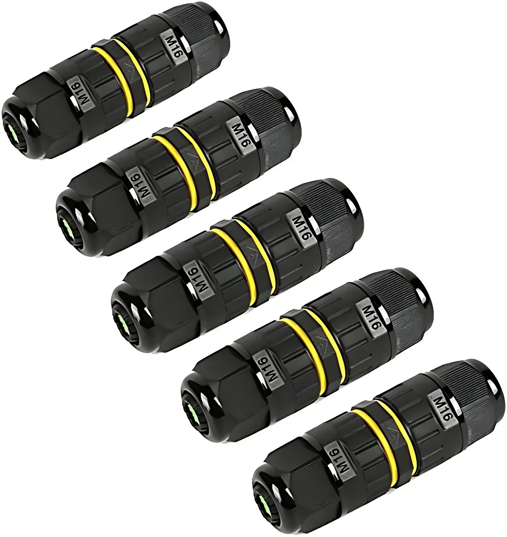 IP68 Outdoor Waterproof Junction Box Electrical Cable Connector, Easy to Install,M16 M20 M25 for Ø3.5-14mm Wire Range 2 Way