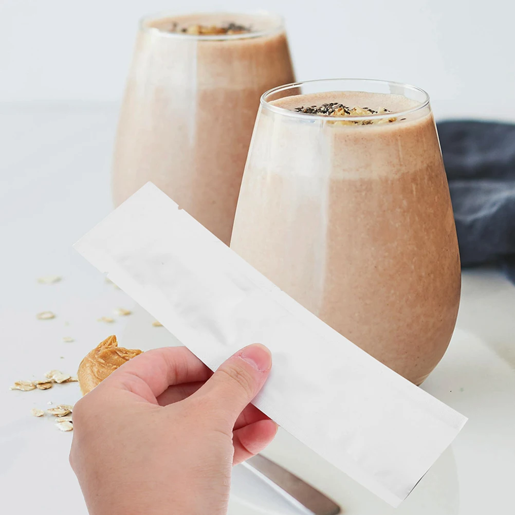 

100 Pcs Protein Powder Packaging Bag Sealer Machine Freezer Bags for Vacuum Portable Freezable Snack Heat Silver Food Airtight