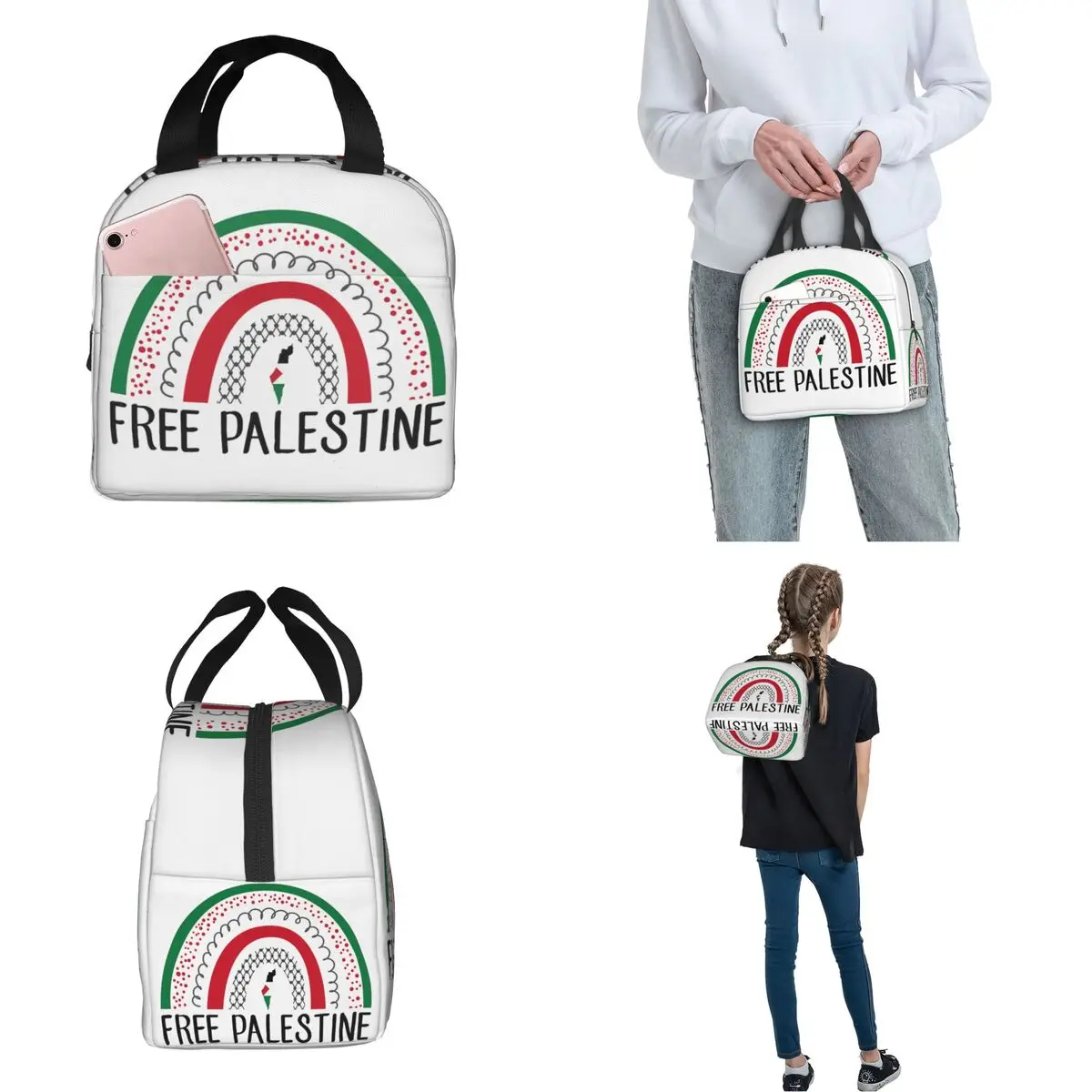 This Is Not A Watermelon Merch Lunch Boxes Portable Insulated Oxford Cooler Peace Love Freedom Thermal Picnic Work Tote