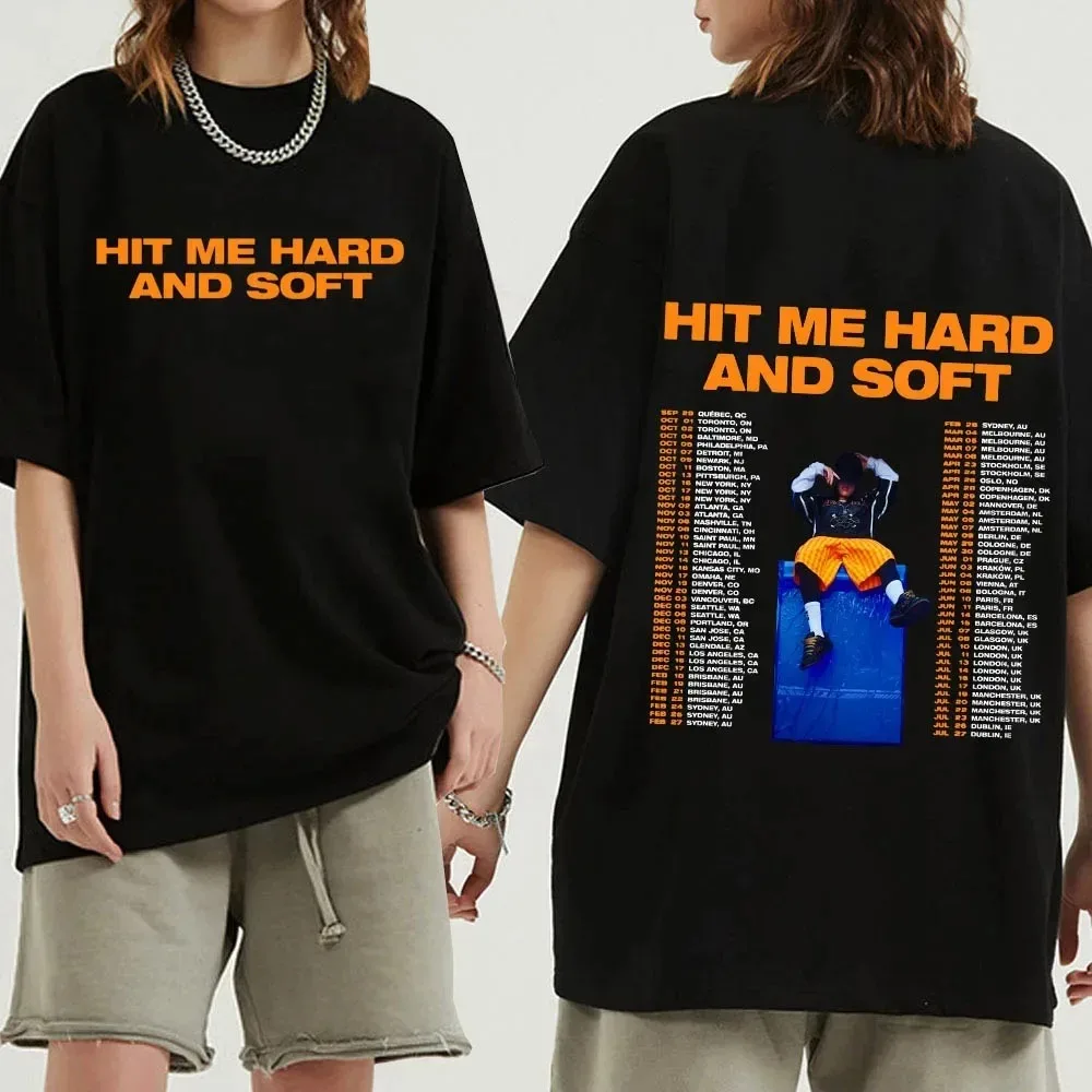 Hit Me Hard and Soft Billie Shirts Short Sleeve T-shirt Harajuku O-neck Summer Casual Shirt shirts for women