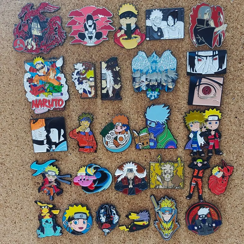 Узумаки Акацуки красное облако эмалированная булавка Наруто аниме брошь на лацканах значки для рюкзаков броши модные ювелирные изделия аксессуары подарки