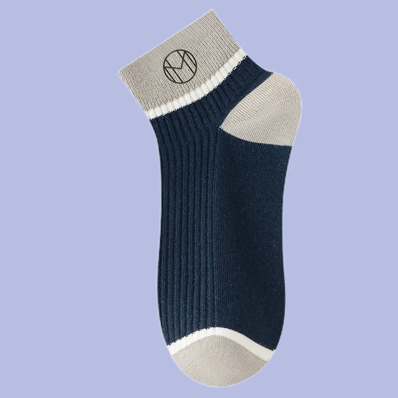 Chaussettes Courtes pour Homme, Légères et Confortables, Absorbant la Sueur, Respirantes, à Tube Moyen, pour le dehors, Décontractées, Nouvelle Collection Été, 5/10 Paires