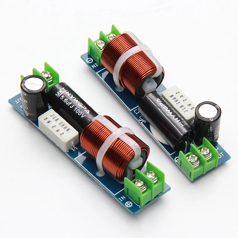 Divisor de frecuencia de Audio independiente, altavoces profesionales, filtro de altavoz estéreo cruzado, 60W, bricolaje, 1 unidad, 2 unidades