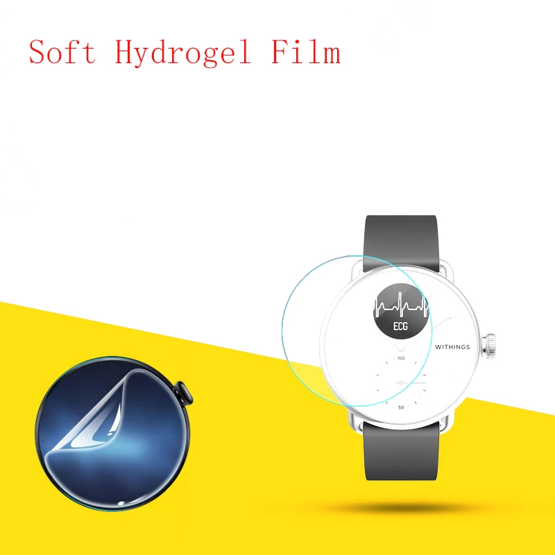 Soft Hydrogel Film Clear HD Transparent Protector Protective Guard Smart watch for Withings Scanwatch 38mm D34mm 10PCS