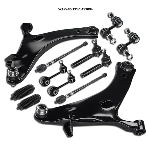 

12pcs Front Lower Control Arm with Ball Joints Sway Bar Links Inner Outer Tie Rods for XV Crosstrek 2013-2017