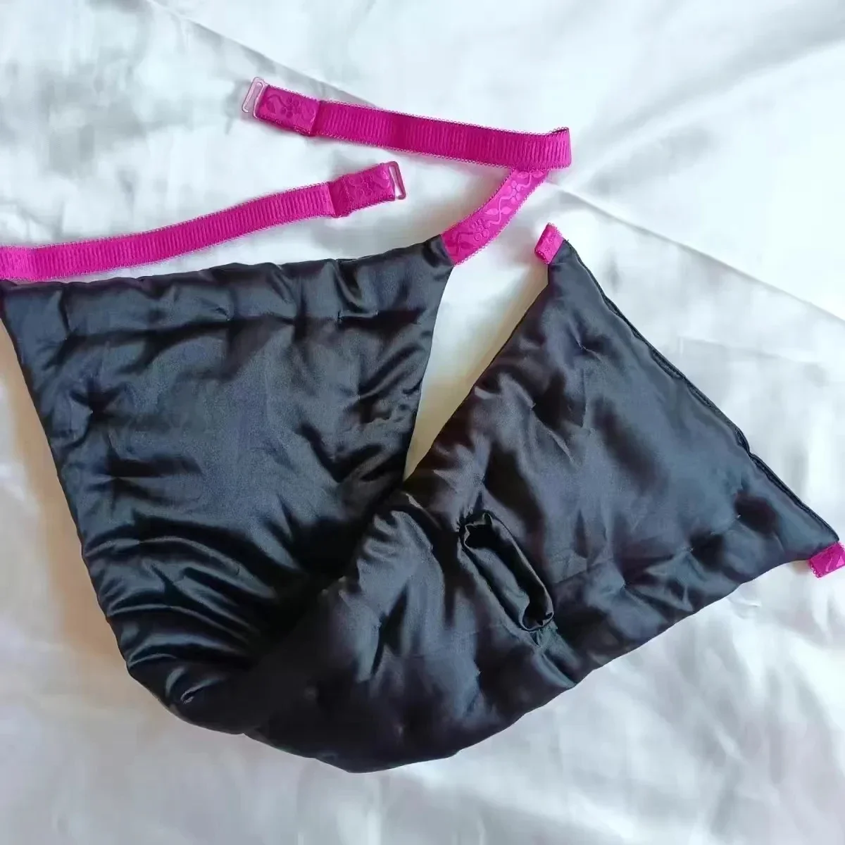 

(size big shape)Handmake Man's Silky Soft Black T-briefs Live Show Dance Private Party Sexy Costume Panty Handmake FKK