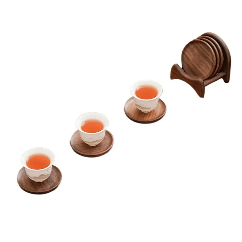 

Walnut teacup, mat solid wood tea ceremony Kung Fu tea set