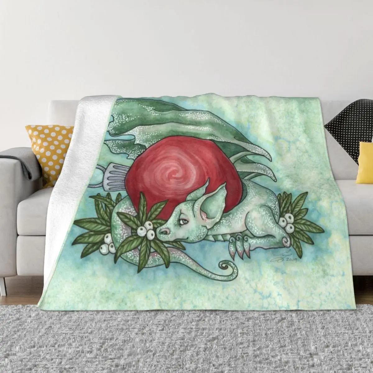 

Holiday Treasure Throw Blanket blankets and throws Cute Decoratives Furry Blankets