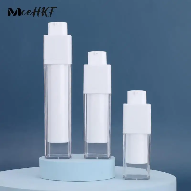 Travel Cosmetic Water Bottle 15-50ml Airless Spray Bottle Container Refillable Cream Lotion Jar Pump Empty Vacuum Spray Bottle