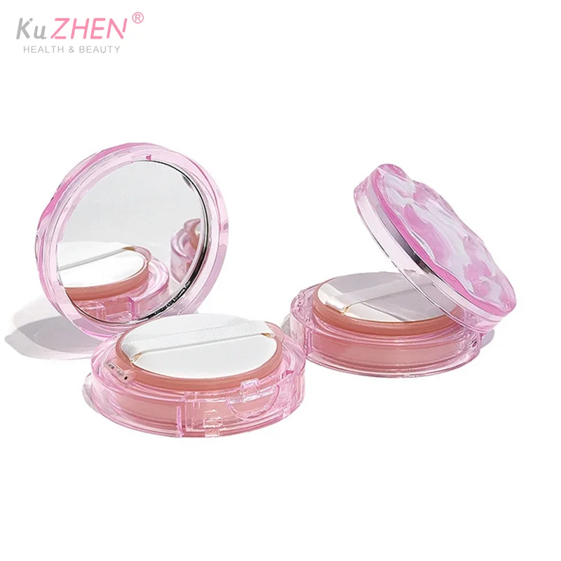 1PC Lege Luchtkussen Bladerdeeg Doos Draagbare Foundation DIY Doos Met Spiegel Bb Crème Cosmetische Case Container Met Spons Make-up Gereedschap