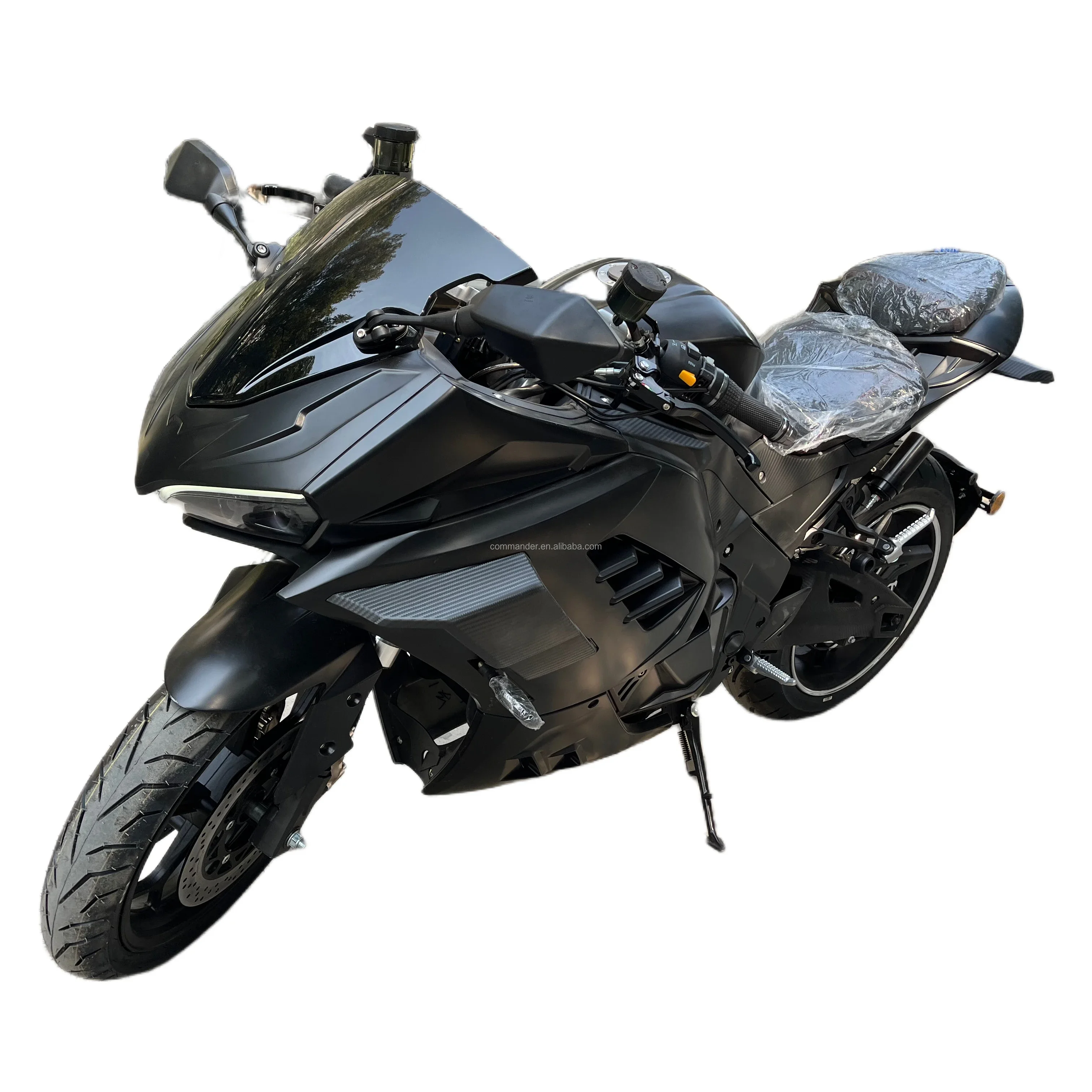 2024 72V  Adult Racing Sport Electric Motorcycle 120Ah Long Range 130km/h Automatic Motorbikes