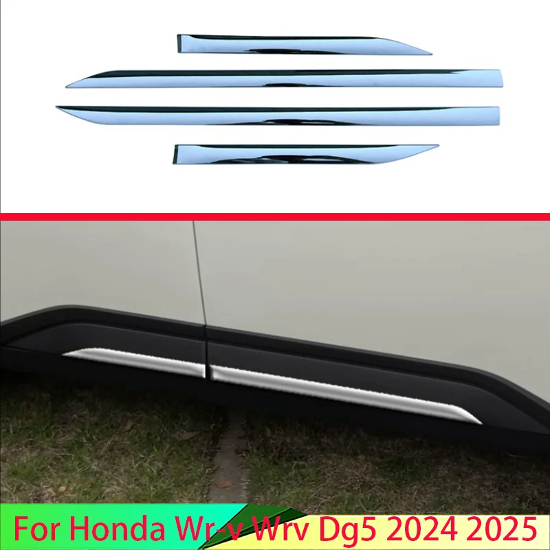 For Honda Wr-v Wrv Dg5 2024 2025 Car Accessories ABS Chrome Side Door Body Molding Moulding Trim