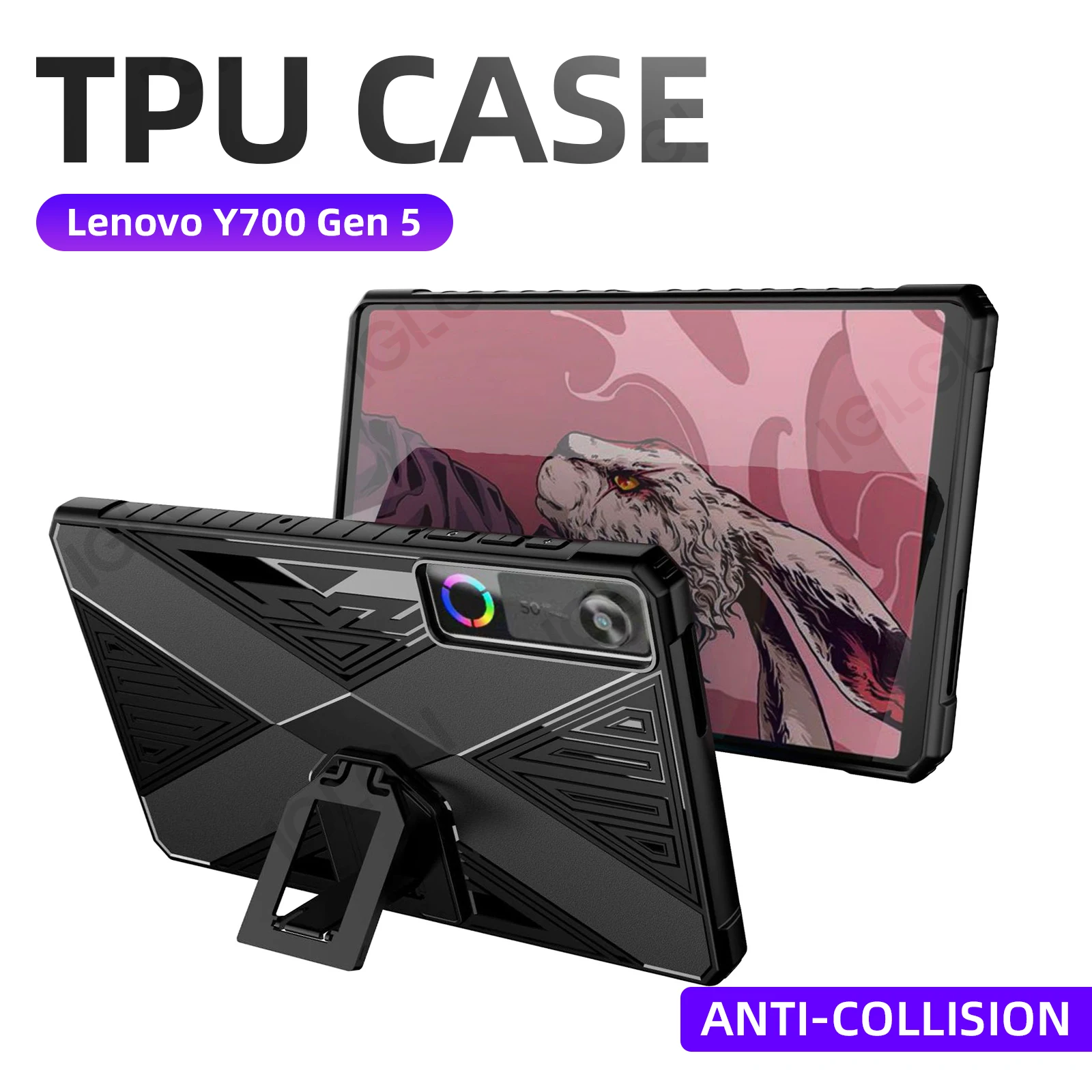 

For Lenovo Legion Y700 2026 Case 5th Generation 8.8 inch Kickstand Design Game Protective Cover Y700 Gen 5 8.8" Accessories