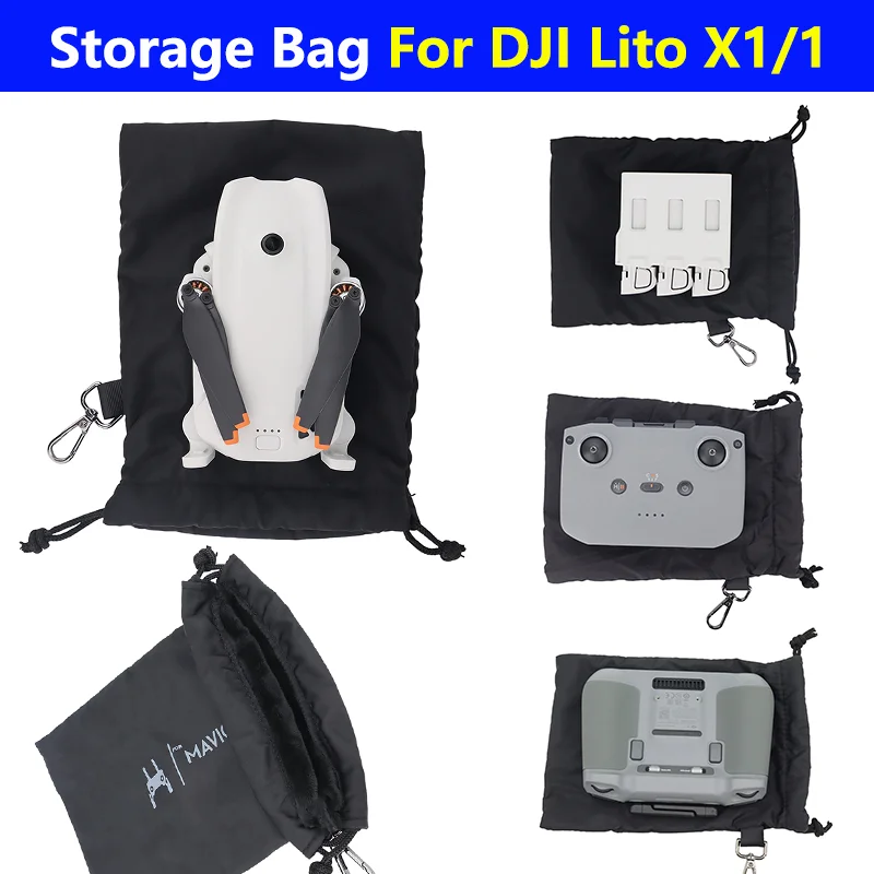 For DJI Lito X1/1 Drone Handbag Remote Controller Charging Butler Soft Storage Bag For LITO1/X1 Anti-scratch Protective Bag Kit