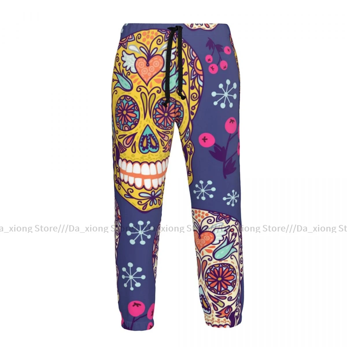 

Men Joggers Pants Floral Sugar Skulls Man Sweatpants Streetwear Casual Mens Pants