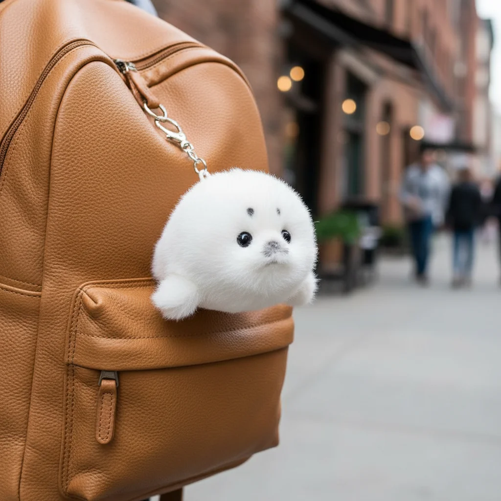 

Реалистичная плюшевая игрушка-тюлень, круглая белая пушистая кукла-морское животное, очень мягкий настольный декор, подарок на день рождения для детей и любителей тюленей