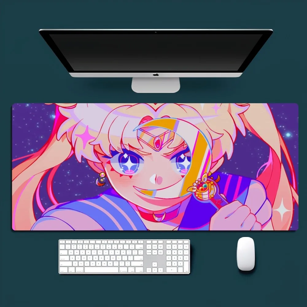 Bilibili anime s-marinho m-lua mousepad escritório pequeno grande pc computador teclado mouse jogo de borracha antiderrapante ratos tapete grande