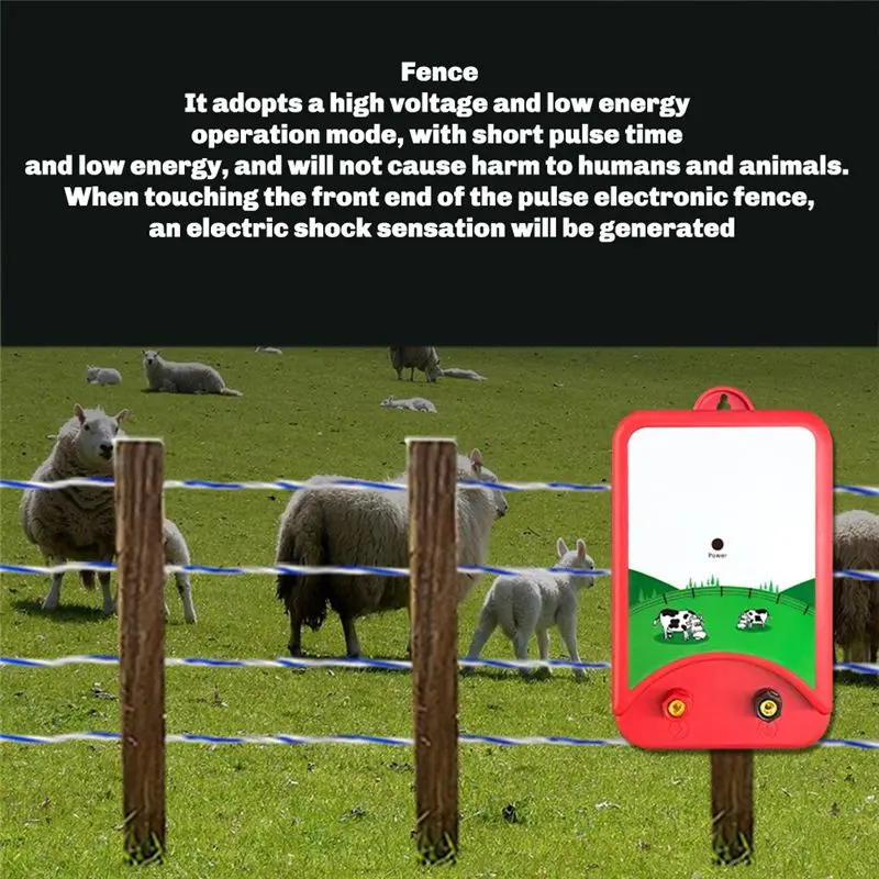 [NEWA08R】 Electric Fence For Containing Livestock And Preventing Wild Animals Intruding Electronic Fence Host
