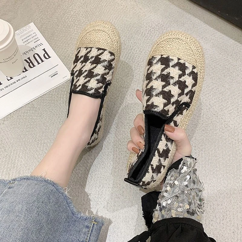 Flat Canvas Espadrilles Slip On Women's Shoes Female Footwear Casual With Elegant Hot Comfortable And Elegant Promotion Offer