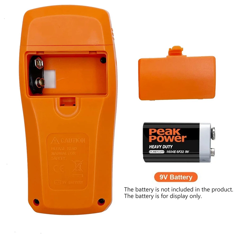 Medidor Digital de humedad de madera, higrómetro, Detector de humedad de madera, pantalla LCD grande