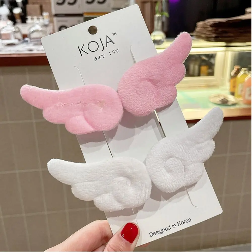 

Y2K Angel Wing Hair Clip Pink Hair Accessories Cosplay Hairpin Headwear Sweet Bangs Barrettes Women