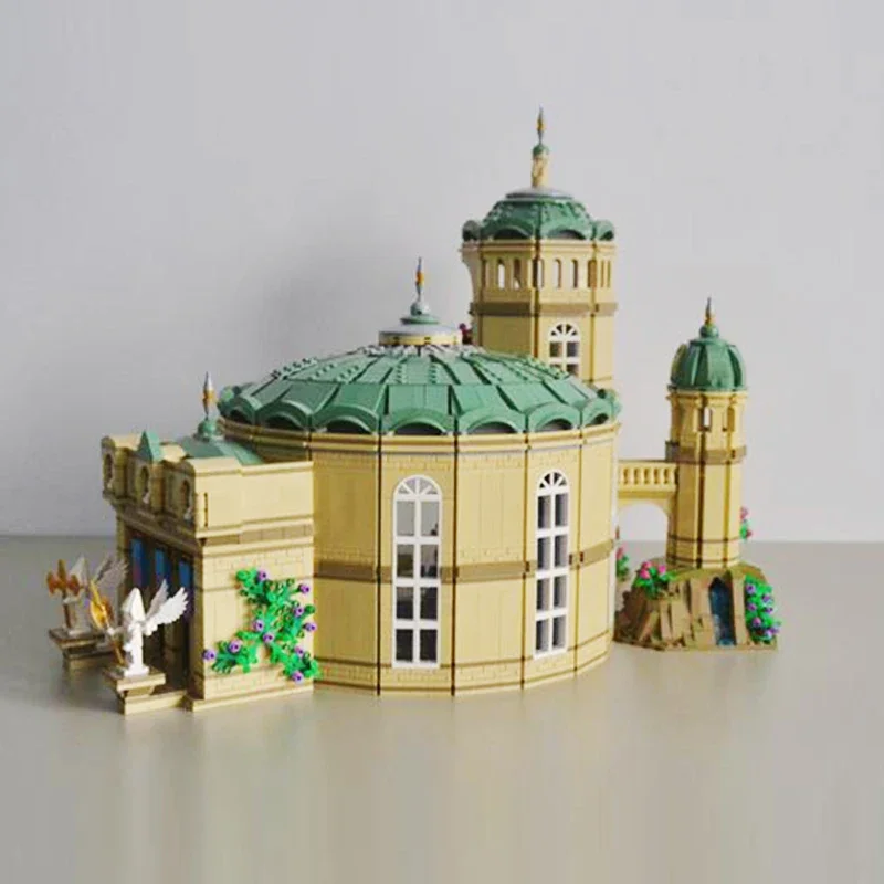 Kit de construção moc tema estrela Palácio Real Palácio Planeta Trono Sala conjunto de tijolos série estrela moc