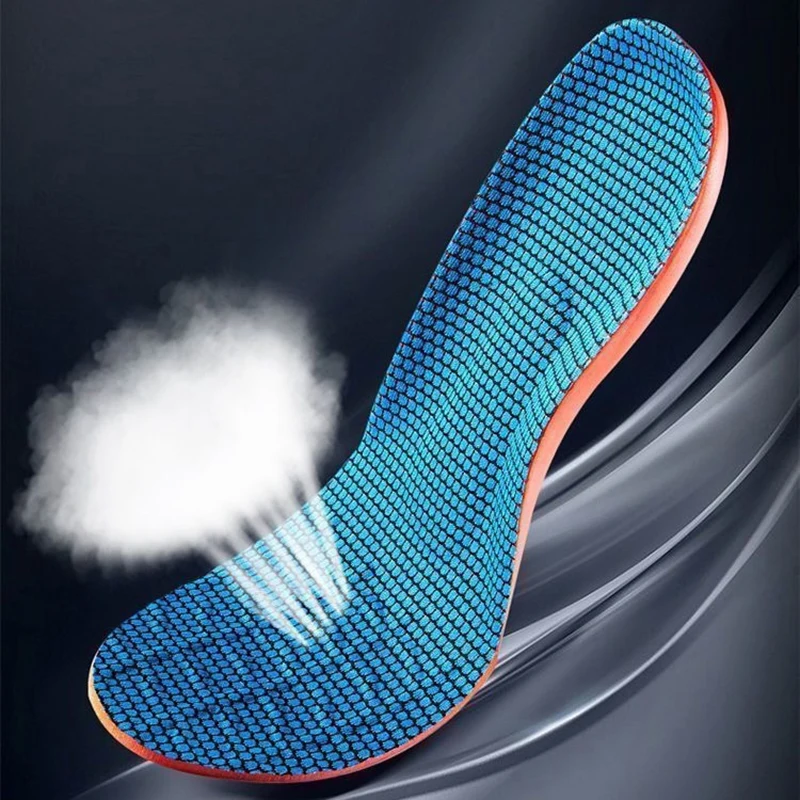 Sport Insoles For Shoes Sole Shock Absorption Deodorant Breathable Cushion Running Insoles For Feet Man Women Orthopedic Insoles