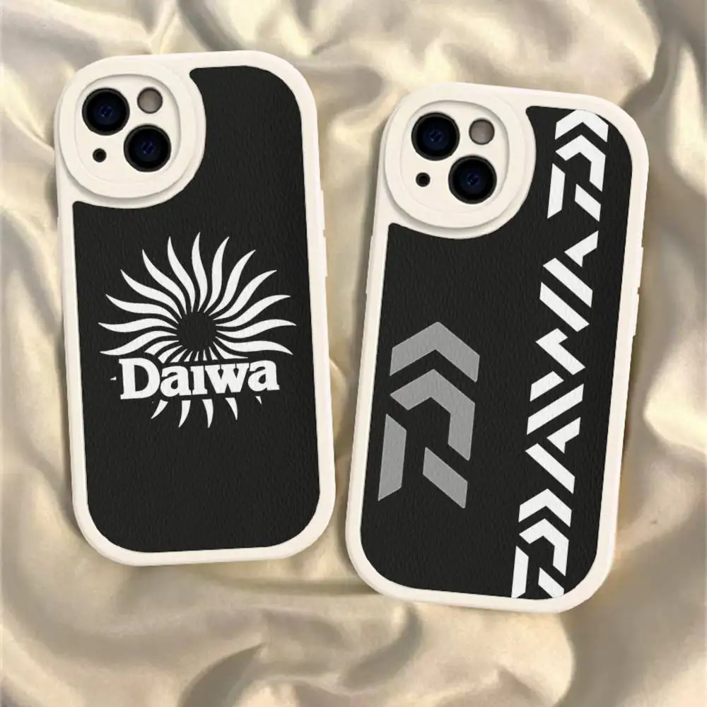 

Fishing Gear Brand D-Daiwa Logo Phone Case Hard Leather For IPhone 14 13 16 Mini 15 14 11 12 Pro Max Plus Fundas