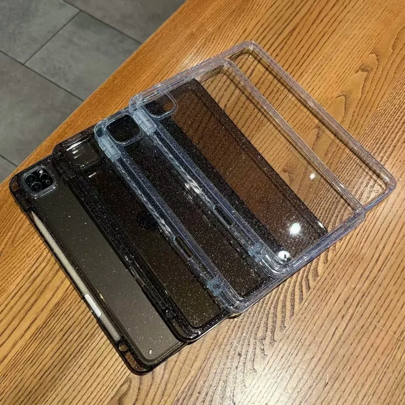 حافظة لامعة لجهاز iPad 11th 11 10th 10.9 Gen ipad Air 4 5 10.9 pro 11 غلاف صلب من الأكريليك iPad air 11 بوصة غطاء متألق لامع #6