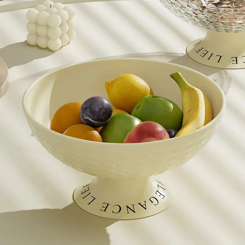 UFORU Light Luxury  Fruit Dish,Home Living Room Coffee Table Candy Snack Tray organizer storage