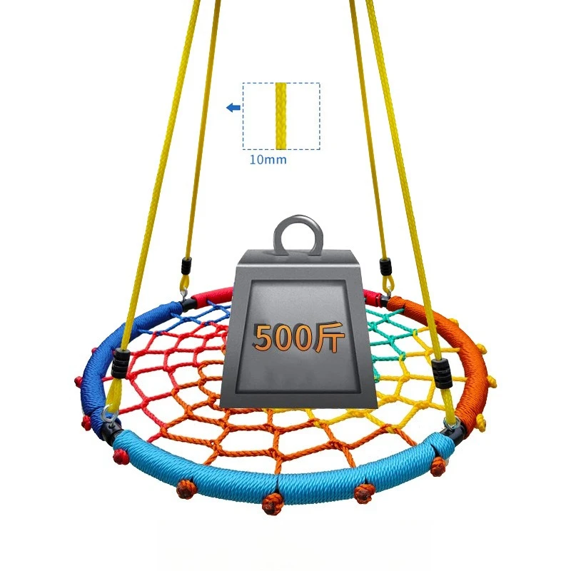 Esporte ao ar livre balanço brinquedos crianças playground balanços quintal criança malha corda pendurado balanço assento crianças jogo jardim árvore balanços