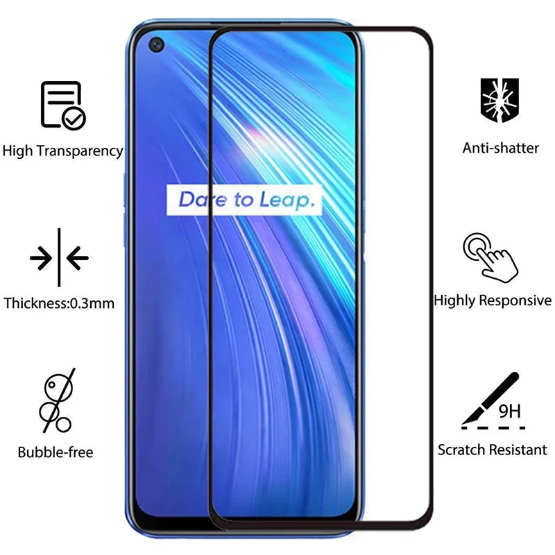 Custodia in vetro temperato per realme 6 pro 6s cover su realme6 realme6s 6 s s6 6pro custodia per telefono coque realmi reame relme ralme realmi6