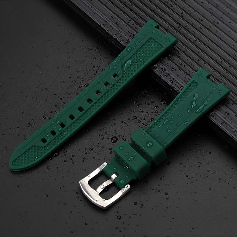Notched Soft Silicone bracelet For Citizen NJ0150/NJ0151 series watch ME color series water ghost modified silicone watch strap