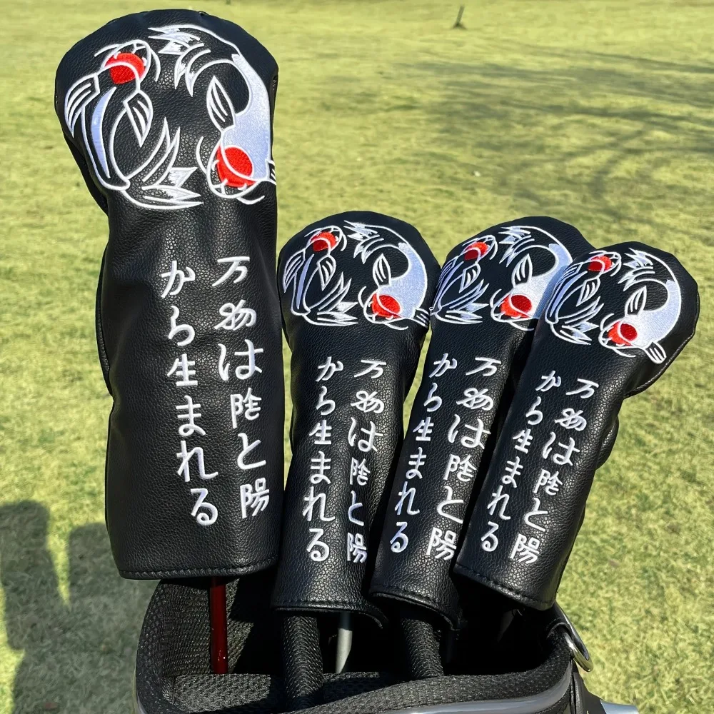 

Чехлы для клюшек для гольфа с дизайном рыбки кои, 1 шт./4 шт., для клюшек для фервея и гибридов, подходят для мужчин и женщин, любителей активного отдыха на природе.