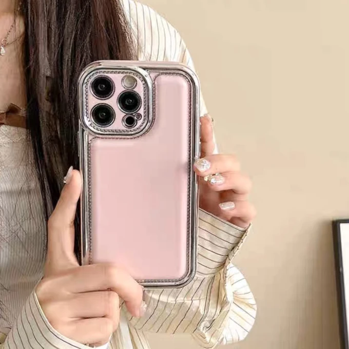 الفاخرة مطلي الجلود نمط جراب هاتف آيفون 11 12 13 14 15 16 برو ماكس زائد كاندي الوفير لينة غطاء سيليكون قذيفة