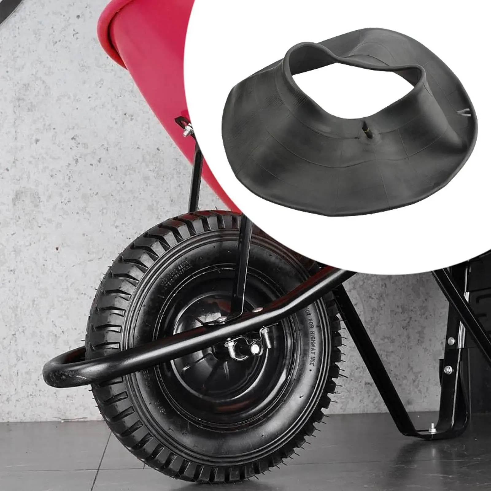 

16x6.50-8 Inner Tube with Straight Valve Stem Easy to Install Tire Tube for Wheelbarrows, Atvs, Garden Trolley, Trailers, Mower