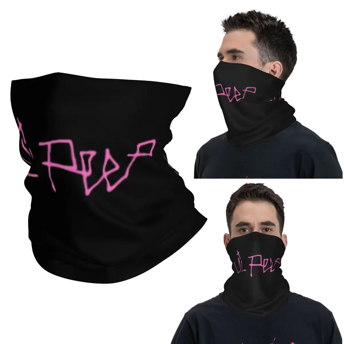 

Logo Lil Peep Bandana Neck Gaiter Printed Wrap Scarf Warm Cycling Scarf Running For Men Women Adult Winter