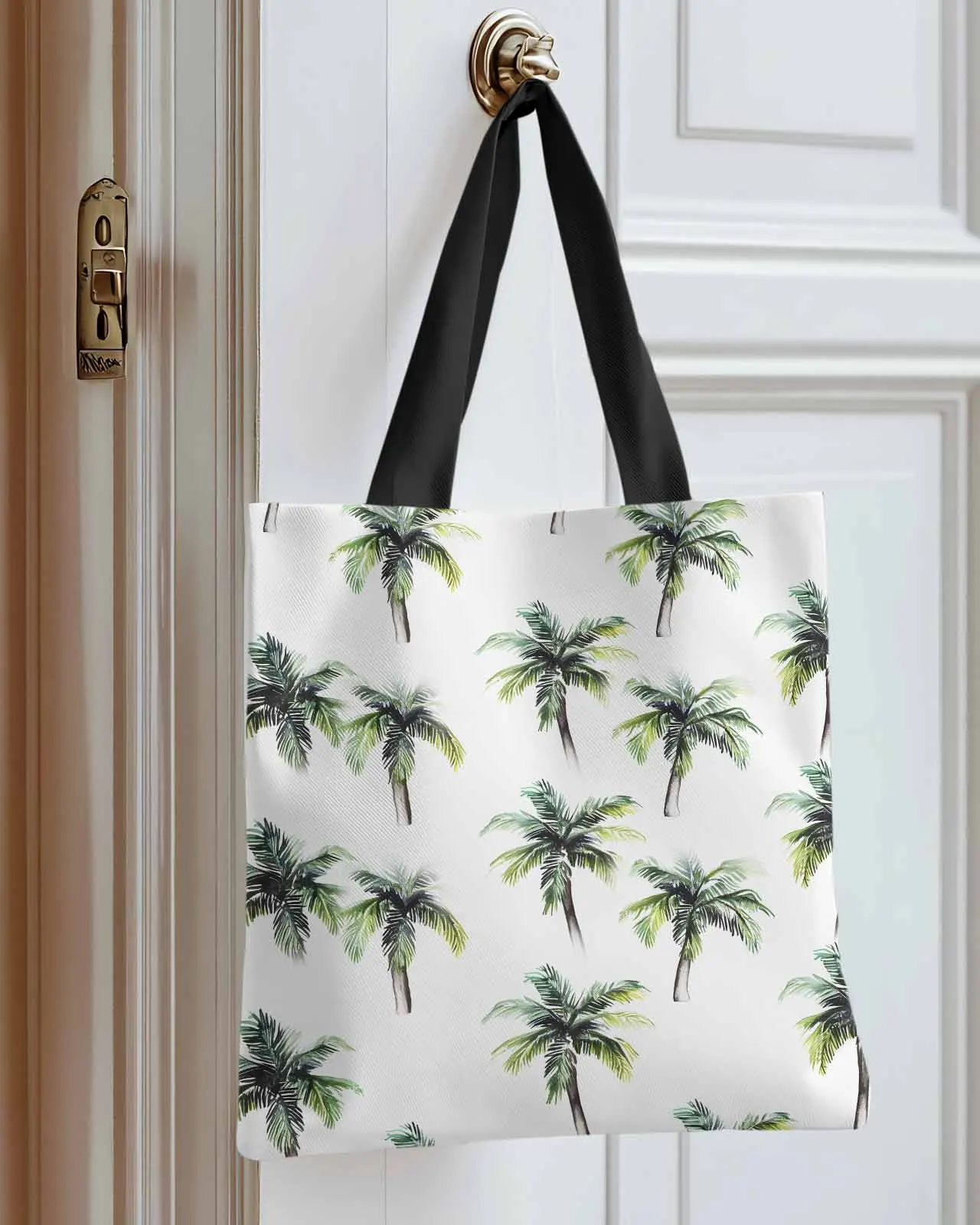 

Tropical Tree Modern Art Canvas Bag Handbag Oxford Cloth Eco Shopping Storage Bag for Home Use