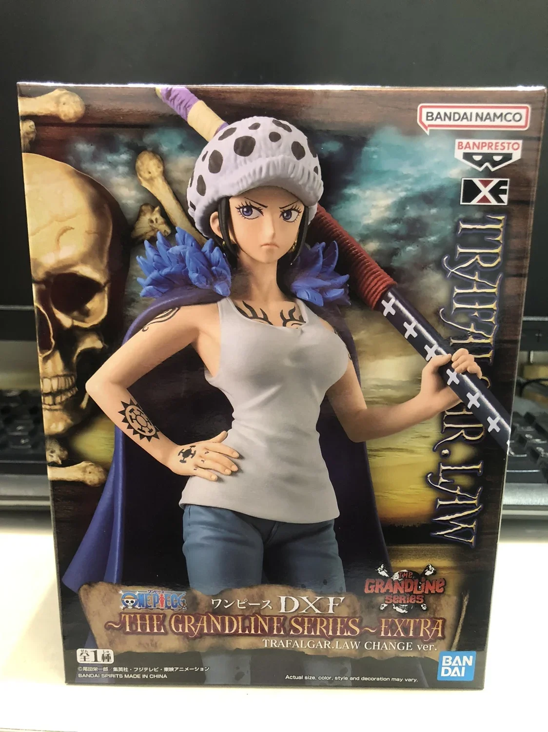 Bandai-BANPRESTO ONE PIECE TRAFALGAR.LAW-Figurine de Dessin Animé Originale, Modèle de Jouets, Collection de Figurines d'Action pour Garçons, Version 600, en Stock