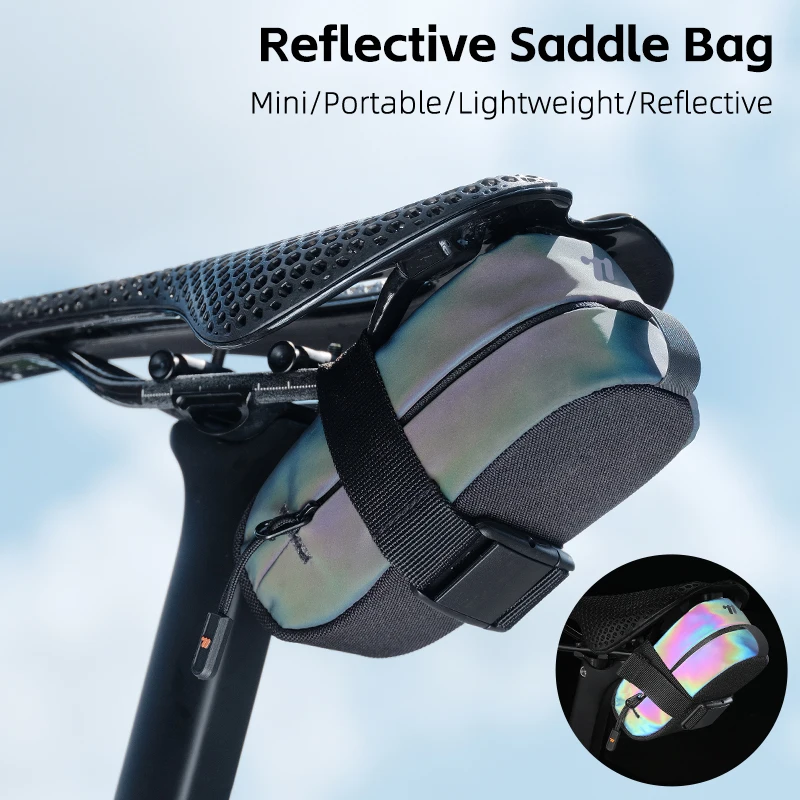

Classic Mini Portable Bicycle Saddle Bag, Shockproof and Durable Fabric Bicycle Bag Men's and Women's Cycling Equipment