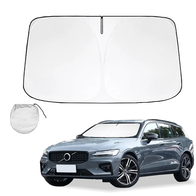 

Windshield Sun Shade for Volvo V60 Accessories Sunshade Window Sun Visor Protector Foldable Blocks UV Rays Keep Your Car Cooler