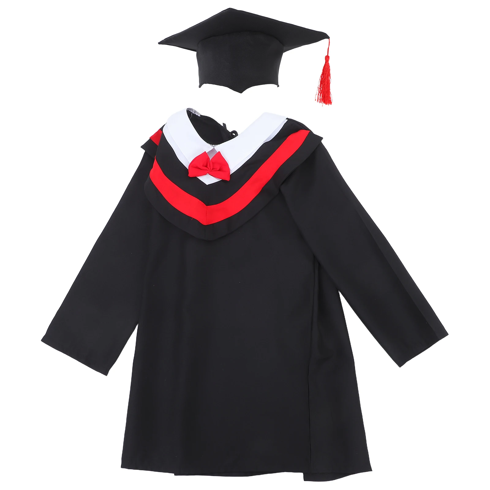

Children Bachelor Clothes Graduation Gown Hat Tassel Costumes Kids Robe Breathable Comfortable School Fashion Academic Design