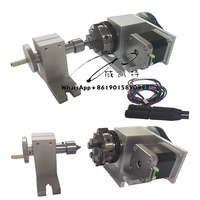 3 Jaws/4Jaws Chuck 4 Axis Rotary K1-50 Chuck Rotary Axis 4th Axis CNC Rotary Table for Cnc Router Machine