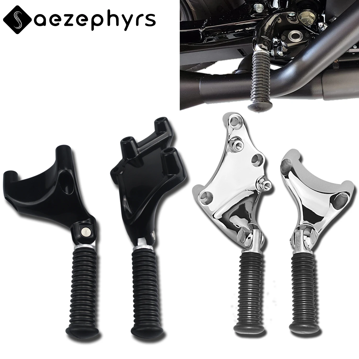 Motorcycle Rear Passenger Footpeg Bracket Mounting Kit For Harley Sportster Forty-Eight XL1200X Roadster Iron 883 SuperLow 14-22